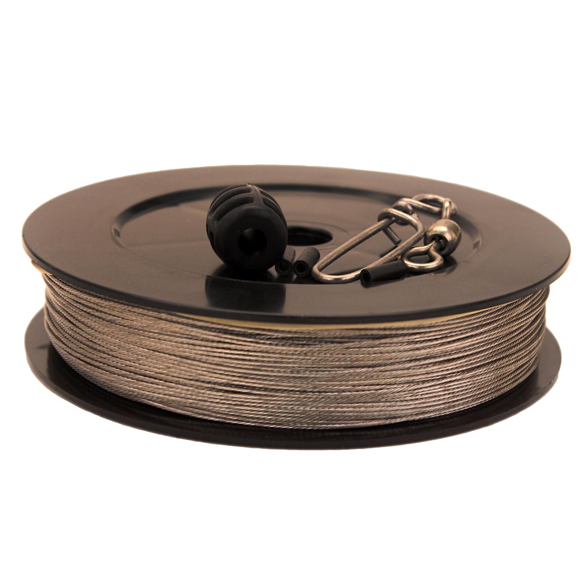 180 lb HP Stainless Steel Downrigger Cable 400 Foot Spool Kit