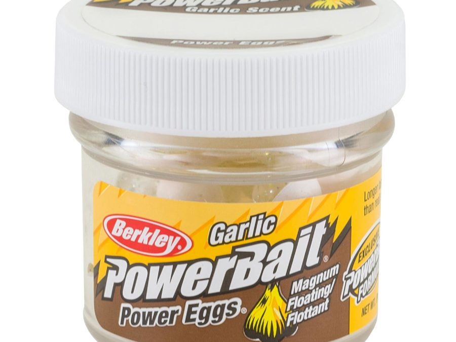 PowerBait Power Clear Eggs Floating Dough Bait Garlic Scent-Flavor, Chartreuse