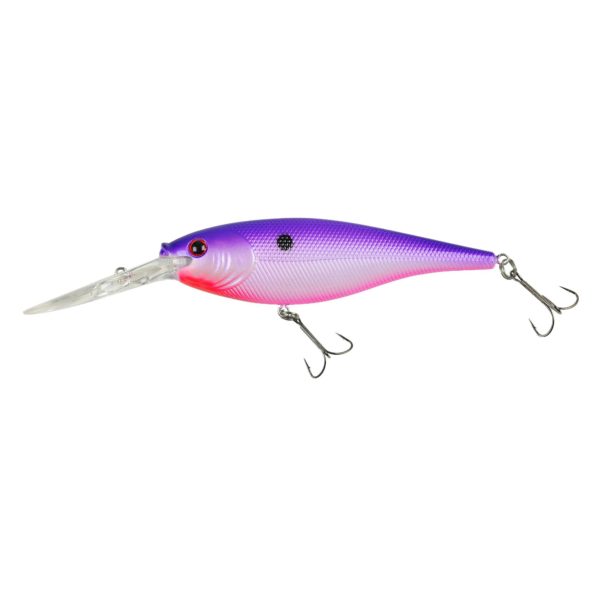 Flicker Shad Hard Bait – 2″ Length, 9′-11′ Swimming Depth, 2 Hooks, Prime Time, Per 1
