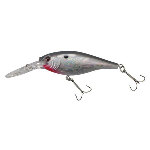 Flicker Shad Pro Slick Hard Bait – 2 3-4″ Length, 11′-13′ Swimming Depth, 2 Hooks, Slick Mouse, Per 1