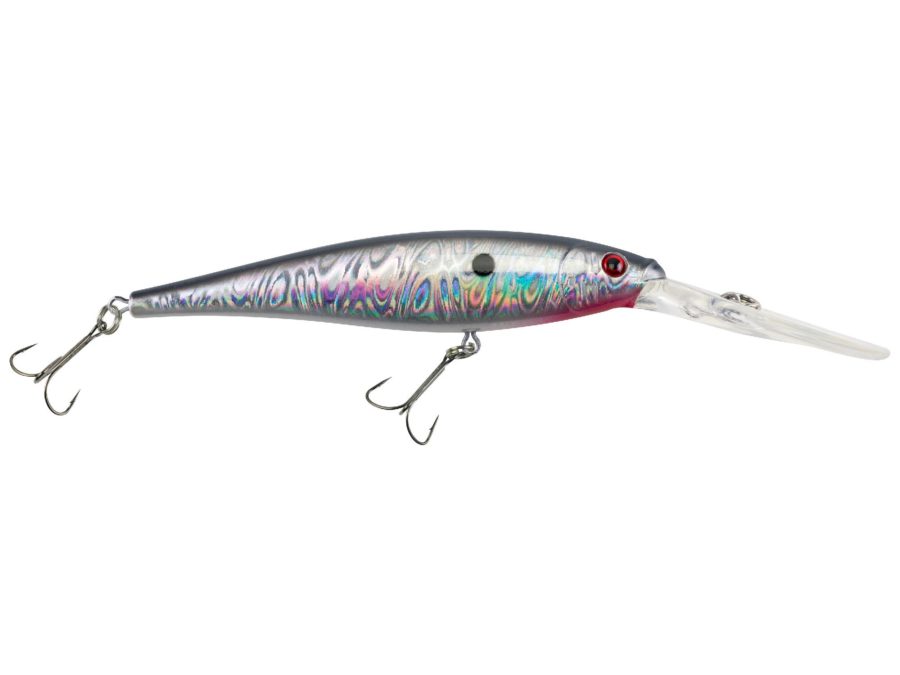Flicker Minnow Pro Slick Hard Bait – 3″ Length, 14′-17′ Swimming Depth, 2 Hooks, Slick Mouse, Per 1
