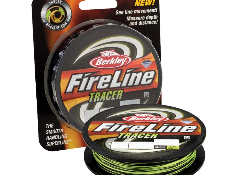 FireLine Fused Tracer Superline Line Spool – 1500 Yards, 0.015″ Diameter, 30 lb Breaking Strength, Smoke-Flame Green