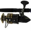 Battle II Spinning Combo – 8000, 3.3:1 Gear Ratio, 10′ Length, 2 Piece Rod, 20-40 lb Line Rate, Heavy Power 25598