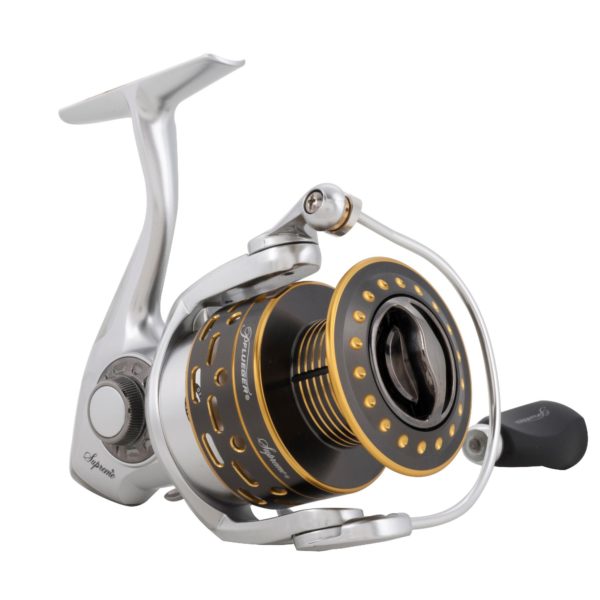 Supreme Spinning Reel – 35 Reel Size, 6.2:1 Gear Ratio, 33.80″ Retrieve Rate, 12 lbs Max Drag