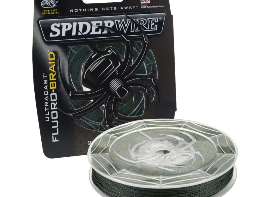 Ultracast Fluoro-Braid Superline Line Spool – 300 Yards, 0.013″ Diameter, 40 lbs Breaking Strength, Moss Green