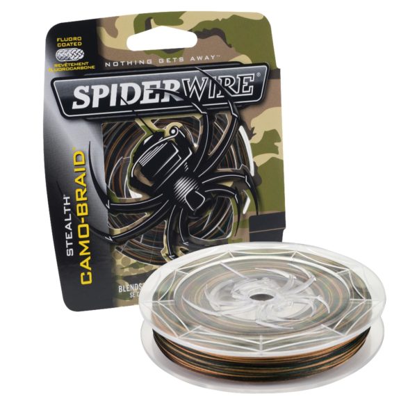 Stealth Braid Superline Line Spool – 300 Yards, 0.007″ Diameter, 8 lbs Break Strength, Camouflage