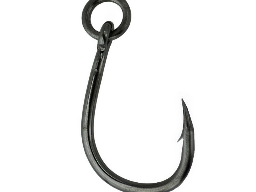 Live Bait Hook – Size 5-0, NS Black, Heavy Duty with Solid Ring, Per 4