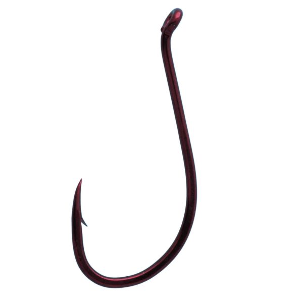 Octopus Hook – Size 3-0, Red, Per 6