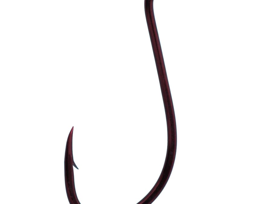 Octopus Hook – Size 4-0, Red, Per 6