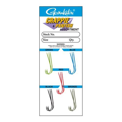 Crappie Hook – Size 2, Assorted Colors, Per 15