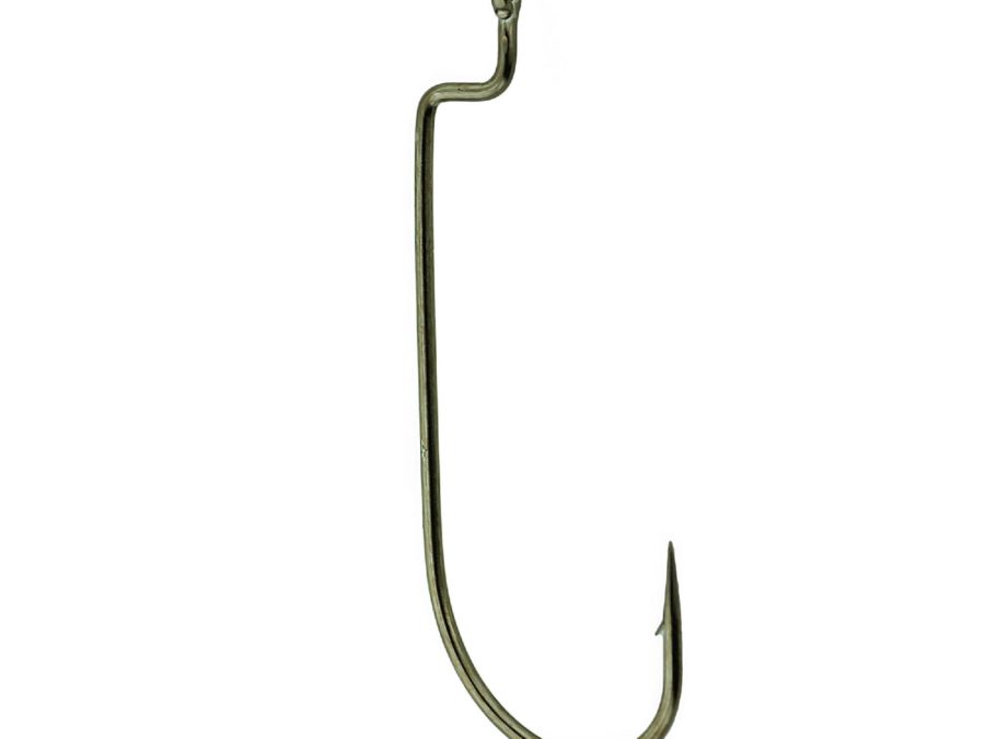 Worm Hook – Size 2-0, Bronze, Offset Shank, Per 6