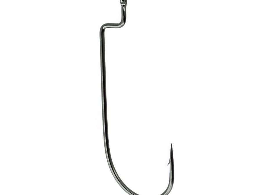 Worm Hook – Size 3-0, NS Black, Offset Shank, Per 5