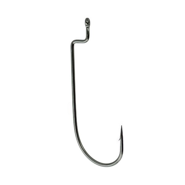 Worm Hook – Size 4-0, NS Black, Offset Shank, Per 5