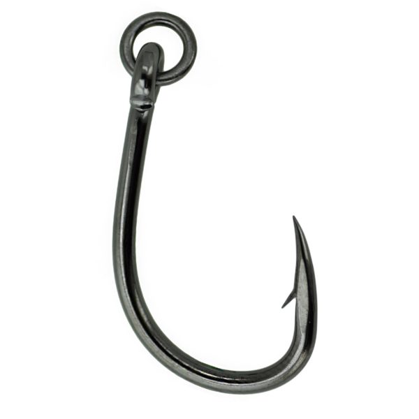 Live Bait Hook with Solid Ring – Size 1-0, NS Black, Per 6