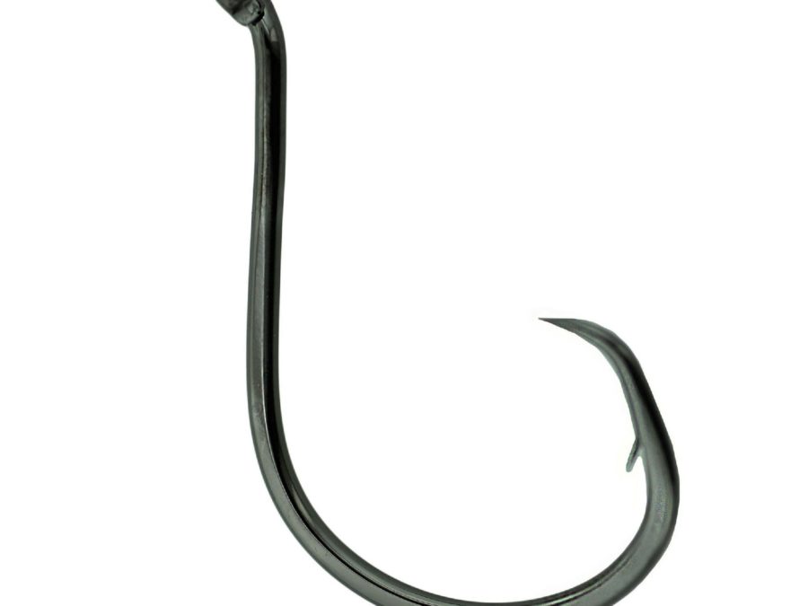 Octopus Hook – Size 1-0, Circle, Offset Point, NS Black, Per 6