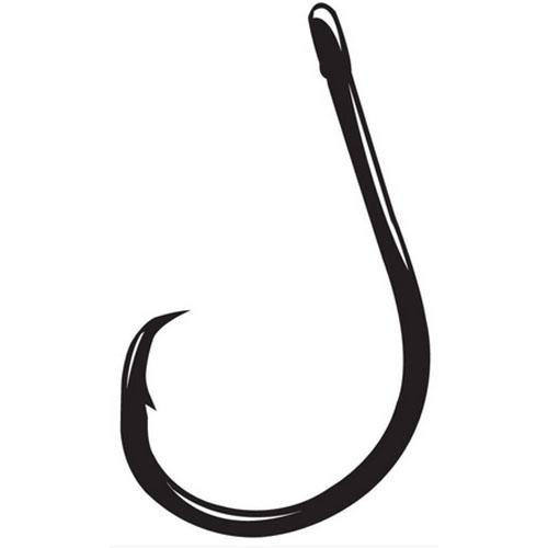 Octopus Hook – Size 8-0, Circle 4x Strong, Straight Eye, NS Black, Per 25