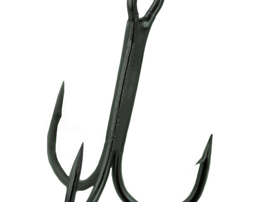 Treble 23 Magic Eye – Size 3-0, 2x Strong, Round Bend Hook, NS Black, Per 4