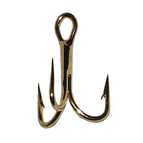 Trout Treble Hook – Size 18, Gold, Per 4