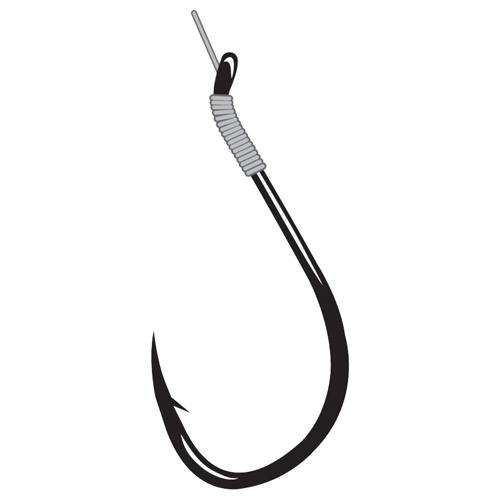 Catfish Rig Hook – Size 6-0, 50Pound Line, NS Black, Per 2