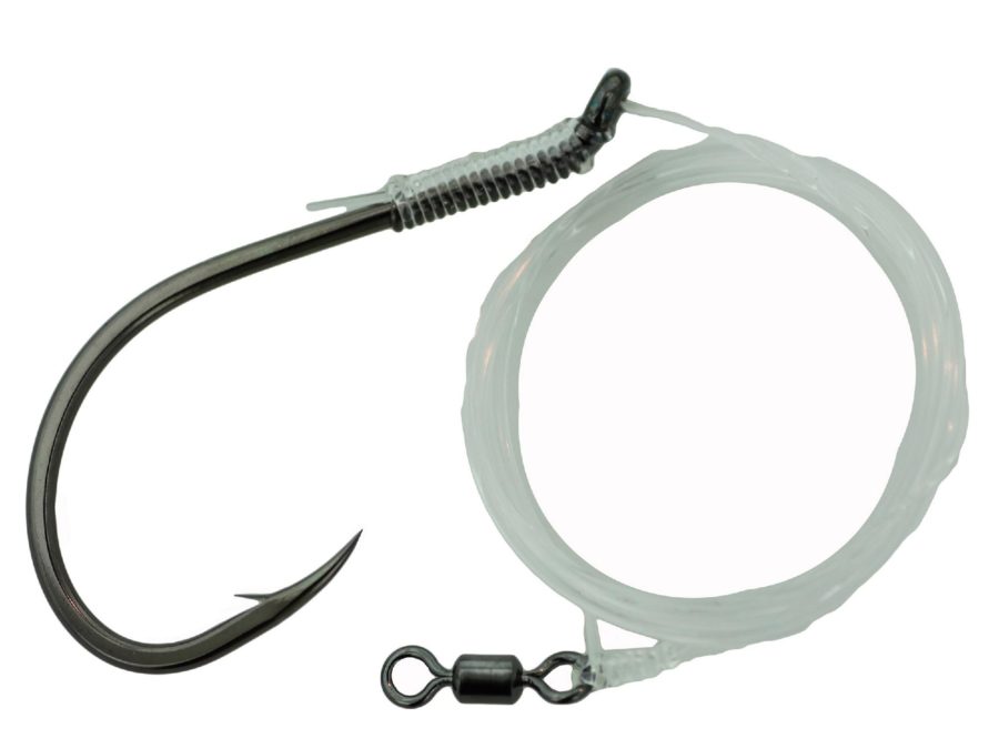 Catfish Rig Hook – Size 7-0, Circle Hook, 50Pound Line, NS Black, Per 2