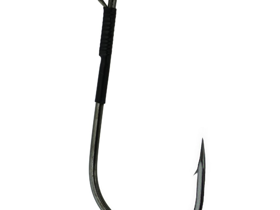 Heavy Cover Worm Hook with Wire Keeper – Size 3-0, NS Black, Per 4