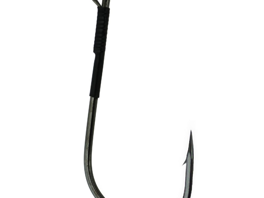 Heavy Cover Worm Hook with Wire Keeper – Size 5-0, NS Black, Per 4