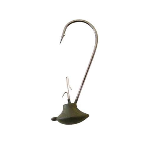 Stand Up Alien Head Hook – Size 3-0, 1-8 oz, Green Pumpkin, Per 4