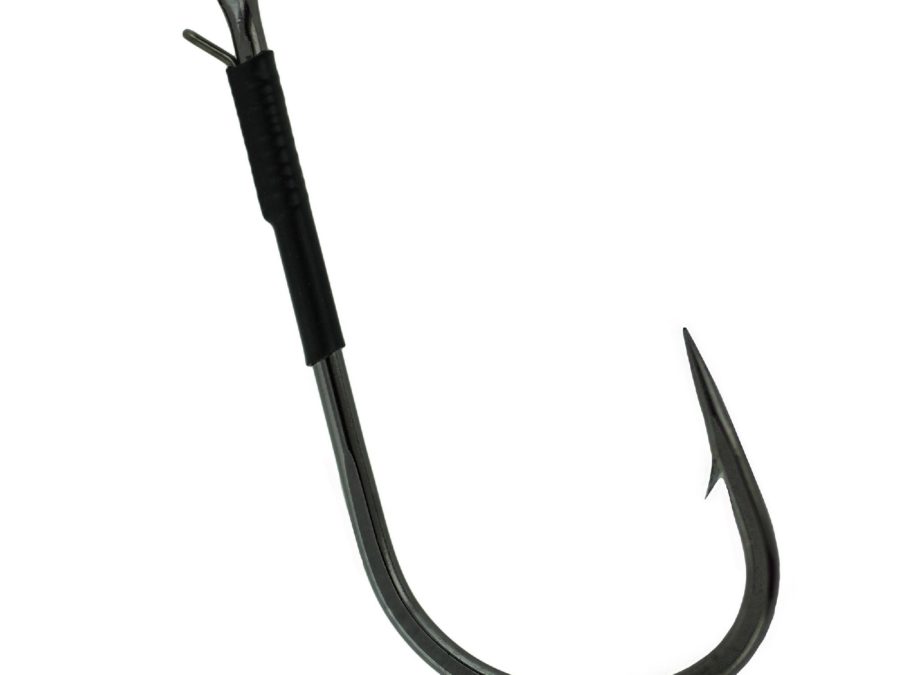 Super Heavy Cover Worm Hook with Wire Keeper – Size 4-0, NS Black, Per 4