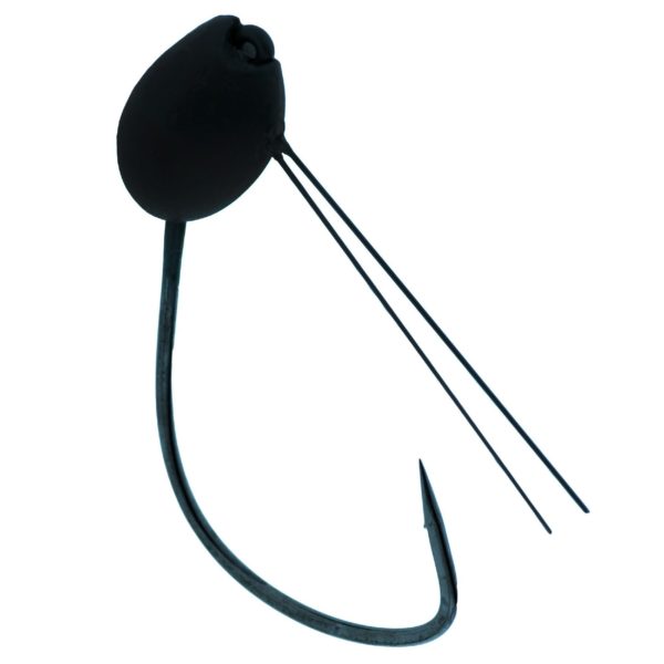 Jig Head Wacky Hook – Size 1-0, 3-32 oz, Green Pumpkin, Per 3