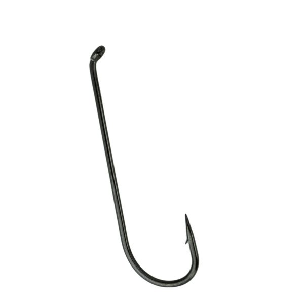 S11-4L2H Streamer Traditional Fly Hook – Size 4, 4x Long, 2x Strong, NS Black, Per 25