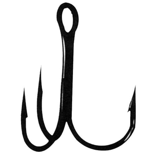 Treble Hooks, Round Bend – Size 5, Bronze, Per 11