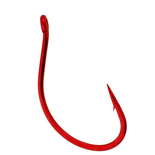 Split Shot-Drop Shot Hook – Size 4, Red, Per 6