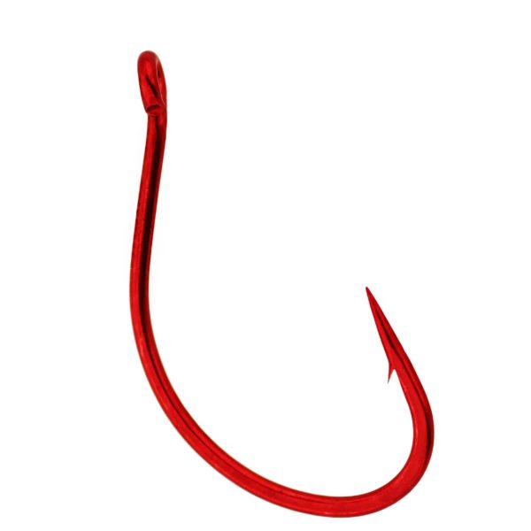 Split Shot-Drop Shot Hook - Size 1-0, Red, Per 6 Split Shot-Drop Shot Hook – Size 1-0, Red, Per 6