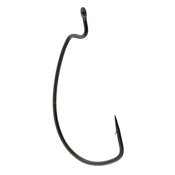 Worm Hook – Size 5-0, Offset Shank, EWG, NS Black, Per 25
