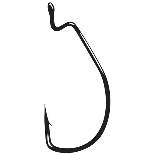 Worm Hook – Size 6-0, NS Black, Per 3