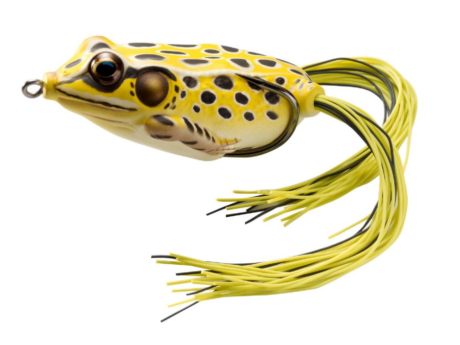 Frog Hollow Body – Freshwater, 1 3-4″, #1 Hook, Topwater Depth, Yellow-Black
