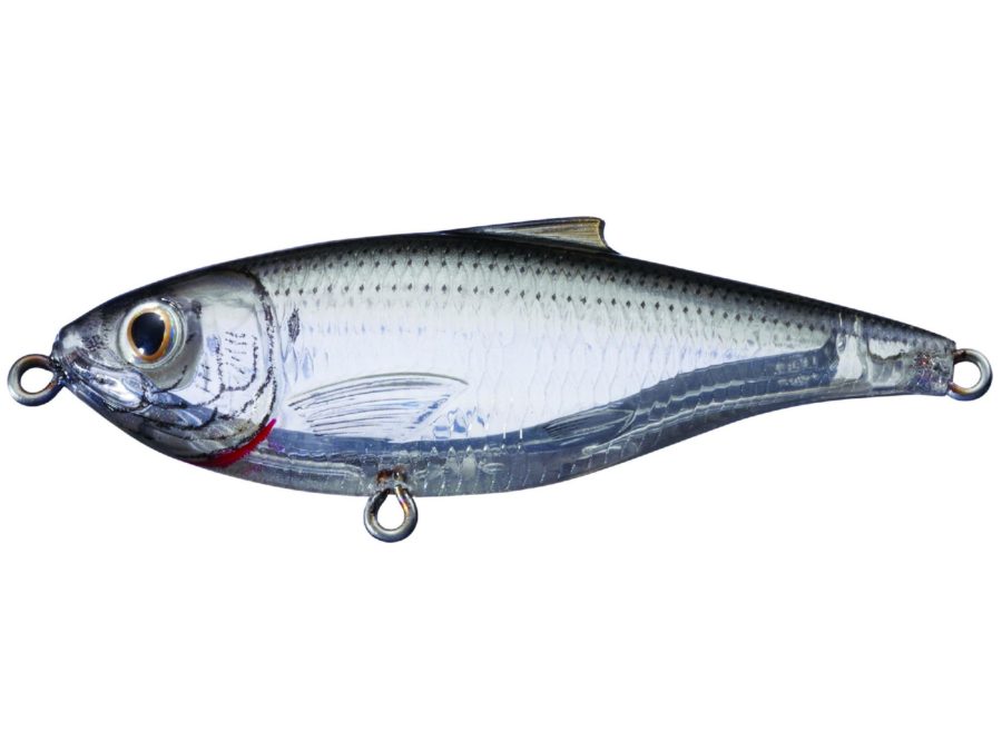 Scaled Sardine Twitchbait –  Saltwater, 3″, #6 Hook, 0′-1′ Depth,Ghost-Natural