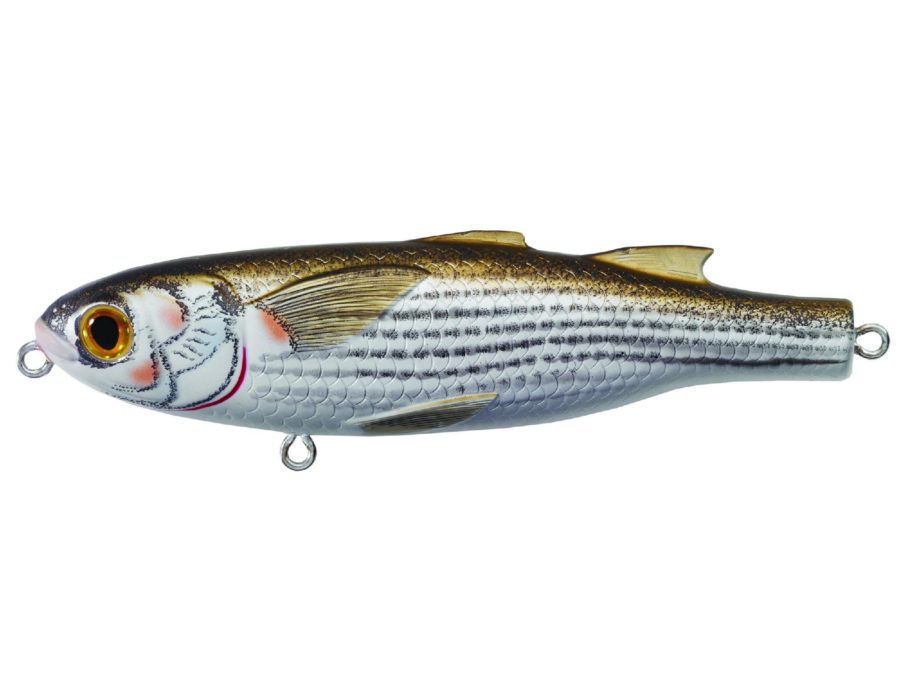 Mullet Walking Bait – Saltwater, 4 3-4″, #1 Hook, Topwater Depth, Natural-Matte