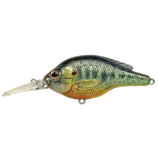 Pumpkinseed Flat Side Roundbill – Freshwater, 2 3-4″, : #4 Hook, 5′-6′ Depth, Metallic-Gloss