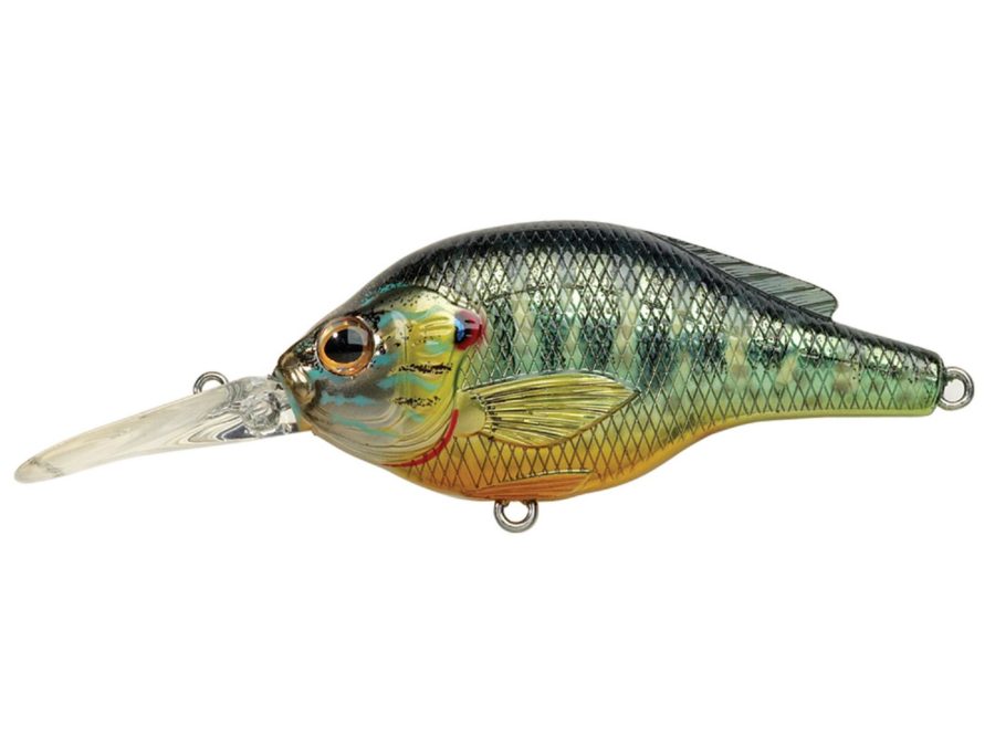 Pumpkinseed Flat Side Roundbill – Freshwater, 2 1-4″, : #6 Hook, 5′-6′ Depth, Metallic-Gloss