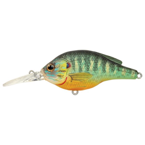 Pumpkinseed Flat Side Roundbill – Freshwater, 2 3-4″, : #4 Hook, 5′-6′ Depth, Natural-Matte