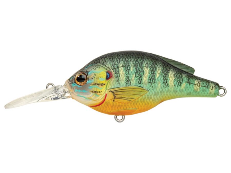 Pumpkinseed Flat Side Roundbill – Freshwater, 2 3-4″, : #4 Hook, 5′-6′ Depth, Natural-Matte