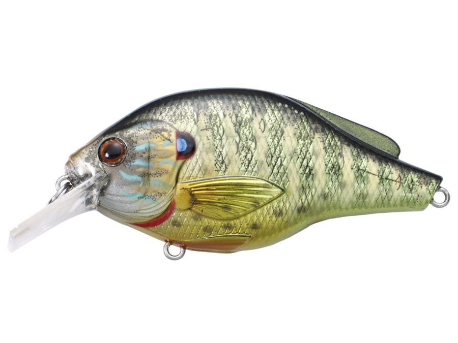 Pumpkinseed Flat Side Squarebill – Freshwater, 2 3-8″, #6 Hook, 3′-4′ Depth, Metallic Gloss