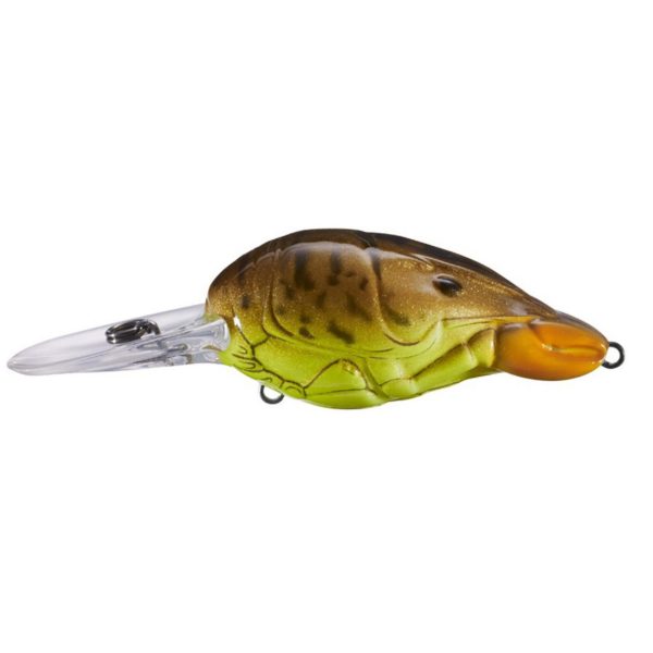Hunt-for-Center Crawfish Crankbait – Freshwater, 2″, #6 Hook, 6′-8′ Depth, Copper Root Beer