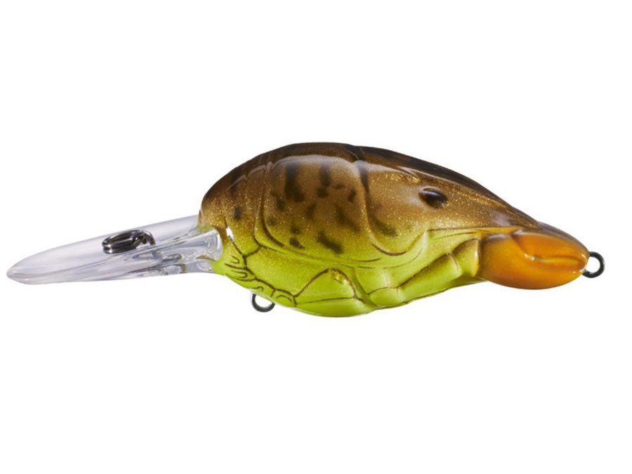 Hunt-for-Center Crawfish Crankbait – Freshwater, 2″, #6 Hook, 6′-8′ Depth, Copper Root Beer