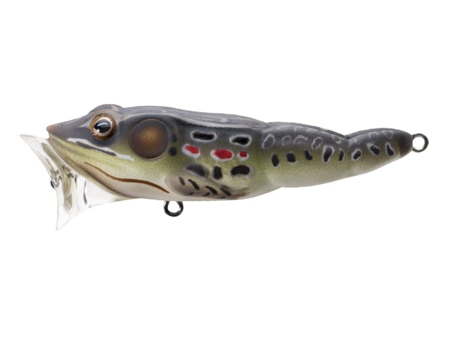 Frog Popper – Freshwater, 3″, #4 Hook, Topwater Depth, Brown-Black