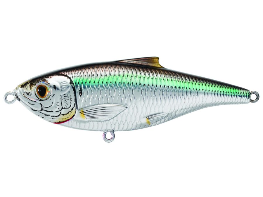 Scaled Sardine Twitchbait –  Saltwater, 3 1-2″, #2 Hook, 0′-1′ Depth, Natural-Metallic