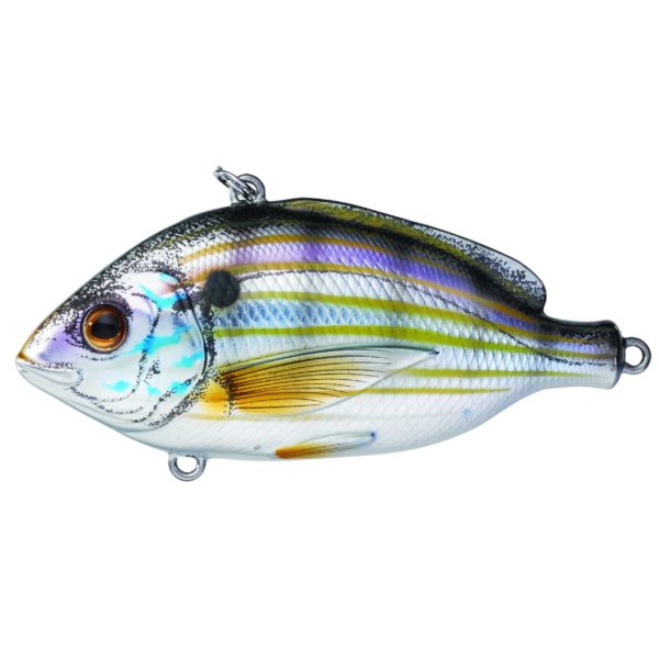 Pinfish Rattlebait – Saltwater, 3″, #2 Hook, Variable Depth, Natural-Metallic