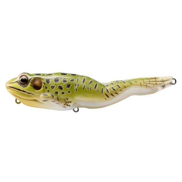 Frog Walking Bait – Freshwater, 4 5-8″, #2 Hook, Topwater Depth, Green-Yellow