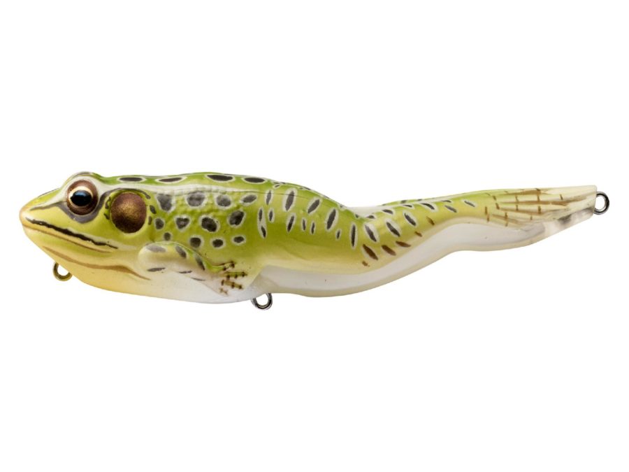 Frog Walking Bait – Freshwater, 4 5-8″, #2 Hook, Topwater Depth, Green-Yellow